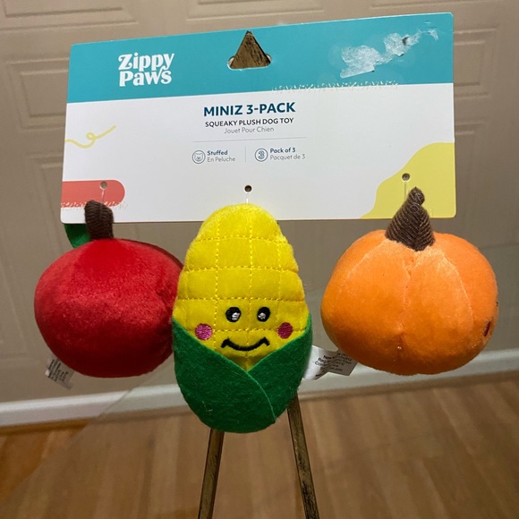 - Zippy Paws Set Of 3 Little Toys With Squeaker - Picture 4 of 6